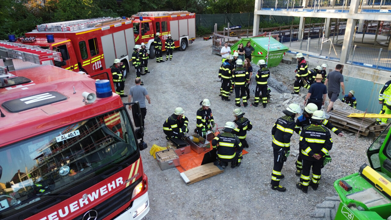 Neuigkeiten zum Bauprojekt Münchenstift in Allach  – Feuerwehrübung im Juni 2024